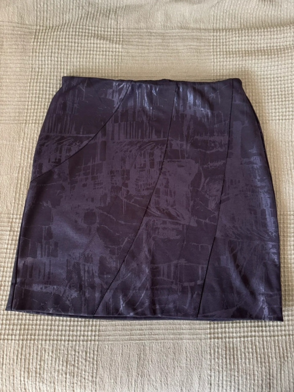 Simply Vera Vera Wang Metallic Abstract Mini Skirt Size XS